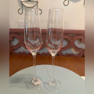 Miranda Kerr pink champagne flutes